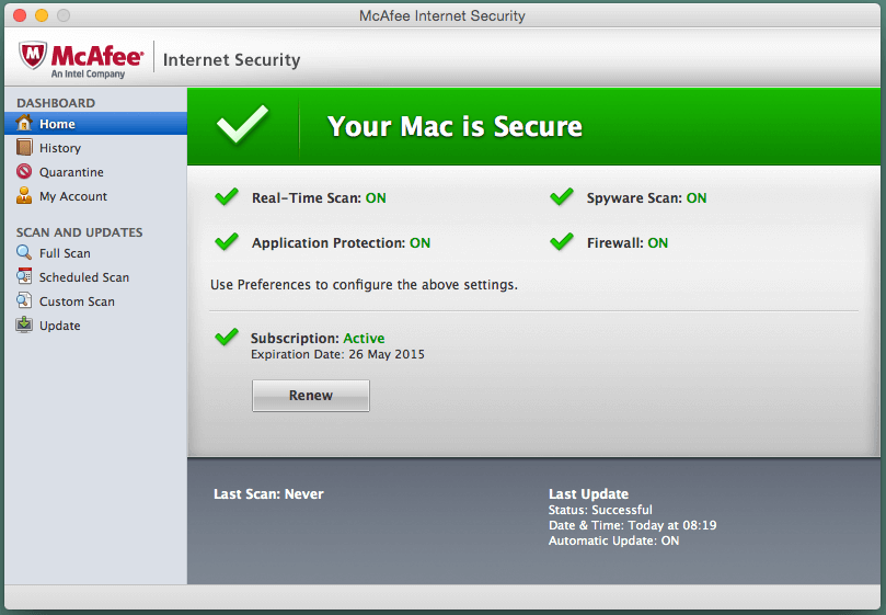 Mcafee free antivirus for laptop